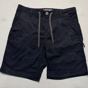 686 Mens Shorts Everywhere Featherlight Technical Camo Black 7" Inseam Size 30